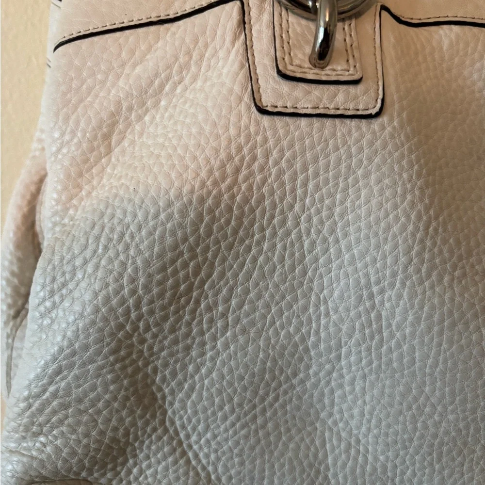Coach Penelope Satchel/Shoulder Bag~Cream/Bone White Pebbled Leather SEE PHOTOS - Picture 15 of 16